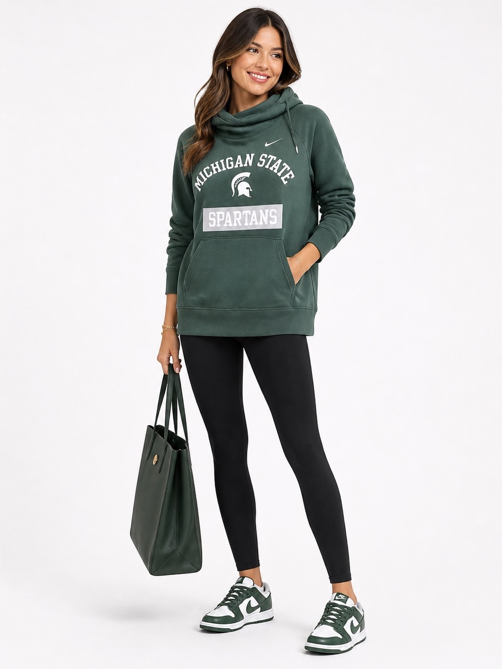 Nike Green Michigan State Spartans Women's Sweatshirt
